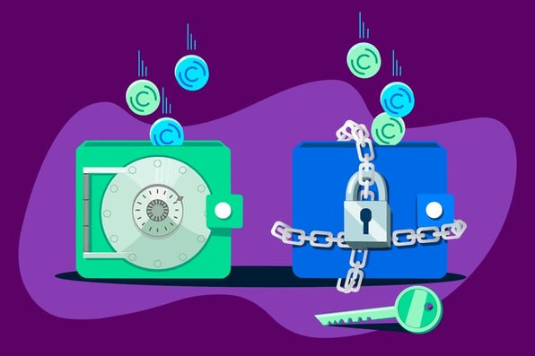 The difference between a custodial wallet and a non-custodial wallet