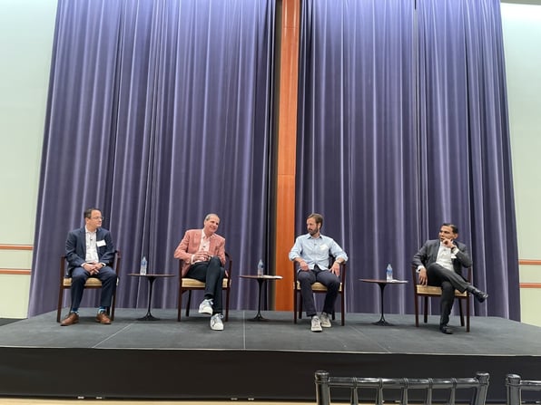 Business leaders discussing the future of crypto and digital assets